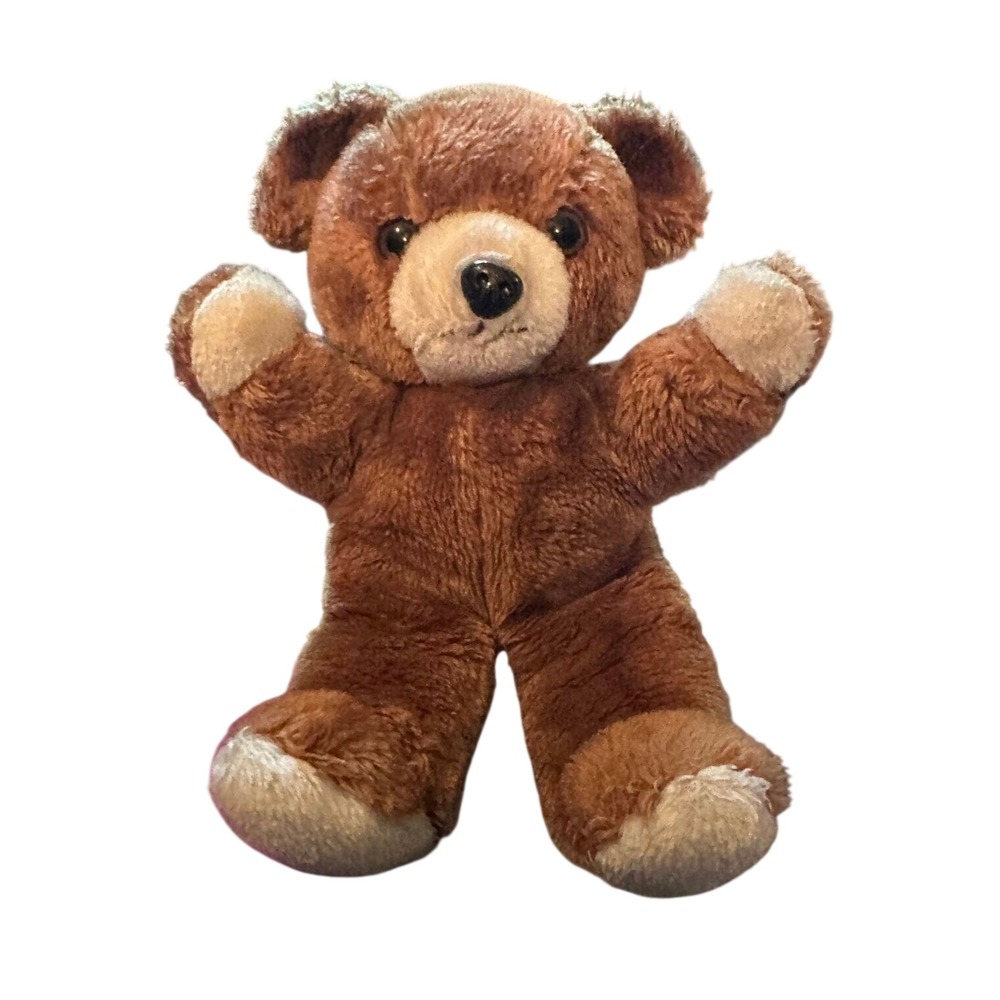 Vintage Zayre Corp Teddy Bear Brown Plush Stuffed Animal Toy Collectible